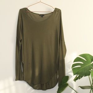 Green Long-Sleeve Banana Republic Shirt